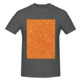 thumbnail image 4 of Bingfone Orange Glitter Men'S Loose Fit Short-Sleeve Pocket T-Shirt, 4 of 7