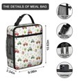 thumbnail image 3 of Tractor and Houses White Pattern Insulated Lunch Bag for Men Women,Waterproof Lunch Box for Work,Picnic or Travel,Thermal Insulation,10.63x9.06x3.54 Inches, 3 of 5