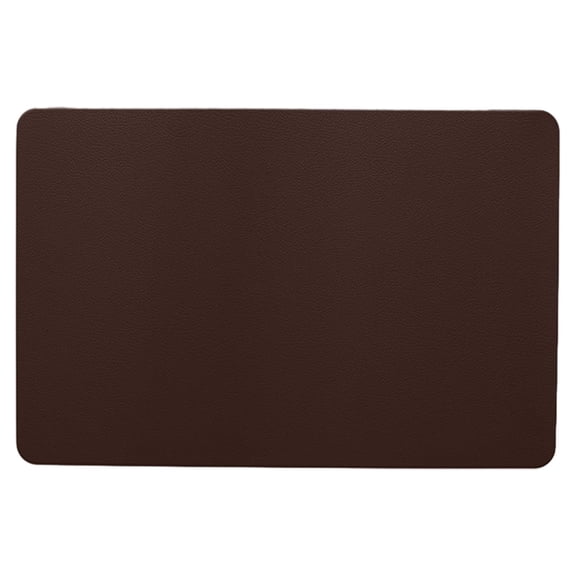 Faux Leather Placemat 17.71 in x 11.81 in Rectangular Kitchen Table Mat for Coffee Table Set with Non-Slip Backing
