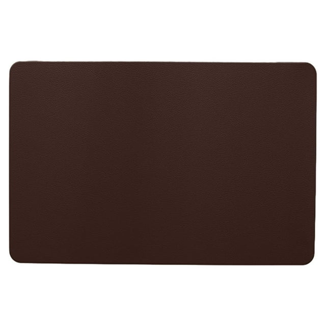 Rectangular Leather Placemat Solid Colour Faux Leather Placemats , Coffee Mats, Kitchen Table Mats, Easy To Clean Kitchen Table Mats