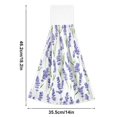 thumbnail image 6 of Yayeee Kitchen Hanging Hand Towels Set of 2 with Loop Bathroom Absorbent Tie Towel, Watercolor Lavender Pattern, 6 of 7