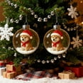 thumbnail image 4 of Kojanyu Transparent Christmas Animal Ornament – Mini Winter Scene In A Sparkling Sphere, 4 of 6