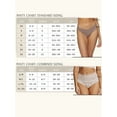thumbnail image 4 of Felina Women's Organic Cotton Stretch Hi Cut Panty 5-Pack Underwear, 4 of 4
