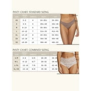 Felina Womens Organic Cotton Thong Underwear, 6-Pack (Rose Garden, Small)