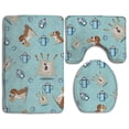 thumbnail image 1 of Juego de Alfombras de Baño ABPHQTO 3 Piezas Perro Gracioso, 1 of 2