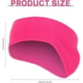 thumbnail image 2 of Ear Warmers Headband, Fleece Earmuffs Running Headband Winter Ear Covers Moisture Wicking Ski Sport Headband for Men Women, 2 of 7