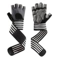 thumbnail image 2 of Guantes de entrenamiento con protector de manos, antideslizantes, ligeros y cómodos para entrenamiento deportivo. gris, 2 of 8