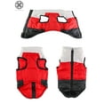 thumbnail image 3 of Luxtrada Dog Jackets for Winter Windproof Waterproof Cozy Dog Coat for Cold Weather Warm Apparel Clothes Puppy Dog Vest for Small Medium Dogs (Red+Black,XL), 3 of 8