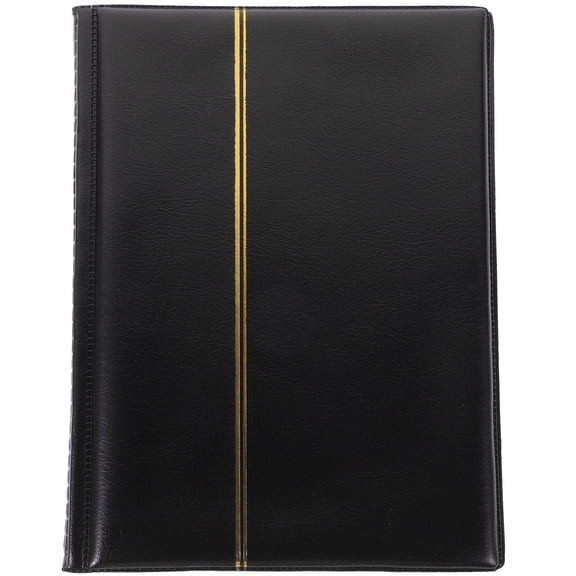 OUNONA Black Coin Collection Book with 10 Pages for Collectors Practical Organizer to Hold 250 Coins