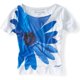 thumbnail image 1 of Aeropostale - Camiseta gráfica para mujer con diseño de margaritas azules, azul, pequeña Aeropostale Camiseta gráfica, 1 of 1