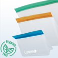 thumbnail image 4 of Bolsas de PEVA para Almacenamiento de Alimentos Reutilizables Sin BPA (15 pzs) Lutema LTMAPVABGSM-15, 4 of 6