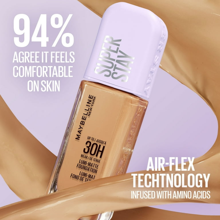 Maybelline Super Stay Lumi-Matte Foundation Makeup, 368, 1 fl oz