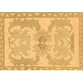 thumbnail image 1 of Ahgly Company Indoor Rectangle Abstract Brown Modern Area Rugs, 2' x 3', 1 of 4