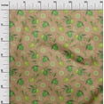 thumbnail image 2 of oneOone Polyester Lycra Dark Beige Fabric Lemon Vegetable Craft Projects Decor Fabric Printed By The Yard 56 Inch Wide, 2 of 4