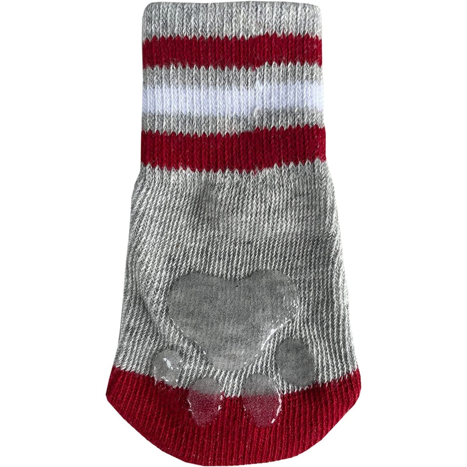 NCAA Anti Slip Dog Socks with Elastic Ribbed Top Indoor/Outdoor Paw Protection