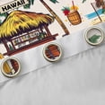 thumbnail image 4 of Homewish Tribal Hawaii Beach Black Out Curtains, Marine Summer Holiday Curtains Pack of 2 (42x63 Each), Tropic Coconut Tree Bedroom Curtains, Window Curtains Bedroom Decor, 4 of 6