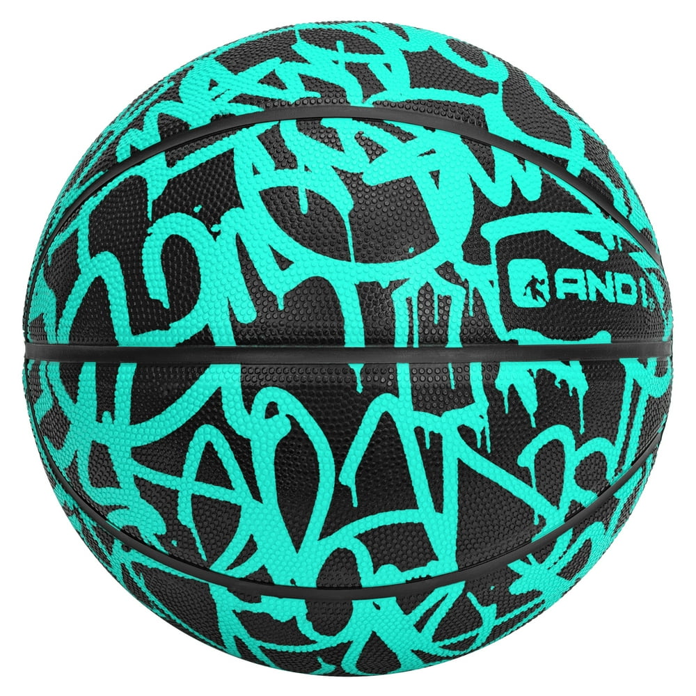 AND1 Graffiti Printed Rubber Basketball Intermediate Size Streetball