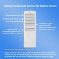 thumbnail image 4 of Control remoto de ventilador de techo para Harbor Breeze A25-TX001-R1, 4 of 7