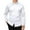 White, variant on Mens Dress Shirts Long Sleeve Solid Business Design Stand Collar Formal Shirt Black L