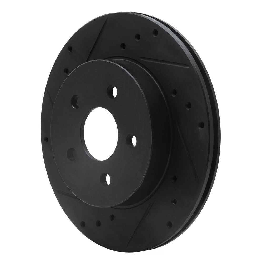 Dynamic Friction Company 633-52009L DFC Brake Rotor - Drilled And Slotted - Black