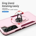 thumbnail image 3 of Nalacover Military Grade Heavy Duty Case for Samsung Galaxy S23, Rugged Rotated Ring Holder Kickstand Bracket Cover with Magnetic Car Mount Soft TPU Shockproof Lens Protective Case,Pink, 3 of 8