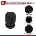 thumbnail image 6 of Unique Bargains 4 Pcs Mesh Pattern Tire Valve Stem Caps Decorative Tyre Valve Dust Covers Aluminum Alloy Black 16mm, 6 of 7