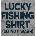 thumbnail image 2 of Lucky Fishing Shirt Cute Funny Fisher Men's Big & Tall Long Sleeve Graphic Tee Brisco Brands 3X, 2 of 5