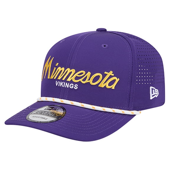 Men's New Era Purple Minnesota Vikings Script 9SEVENTY Adjustable Hat