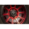 thumbnail image 3 of ICON Alloys Victory, Satin Black w/Red, 17 x 8.5 / 6 x 120, 0mm Offset, 4.75" BS, 3 of 5