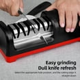 thumbnail image 3 of TAIDEA TG2102 4 Stage Electric Knife Sharpener 20-Degree Grinding Edge, 3 of 8