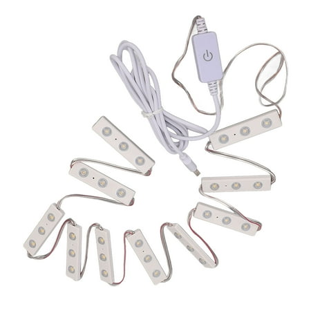 

LEDVanityMirrorLight Vanity Make Up Strip Light One Button Start High Color Rendering For Women For Bathroom 10 String 30pcs Light Chips