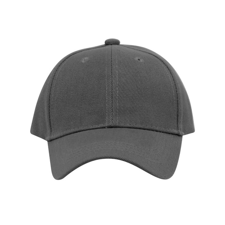 Hat Adjustable Youth Loop Blank and - Grey Baseball TopHeadwear Dark Hook