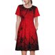 thumbnail image 1 of Balery Spiders On The Web And Space Vestidos sueltos de manga corta para mujer, vestidos de verano 2025, vestidos casuales de corte A con vuelo., 1 of 6
