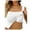 White-5, variant on Women's Shelf Bra Camisole Tops Adjustable Spaghetti Strap Cami Tank Cotton Undershirts
