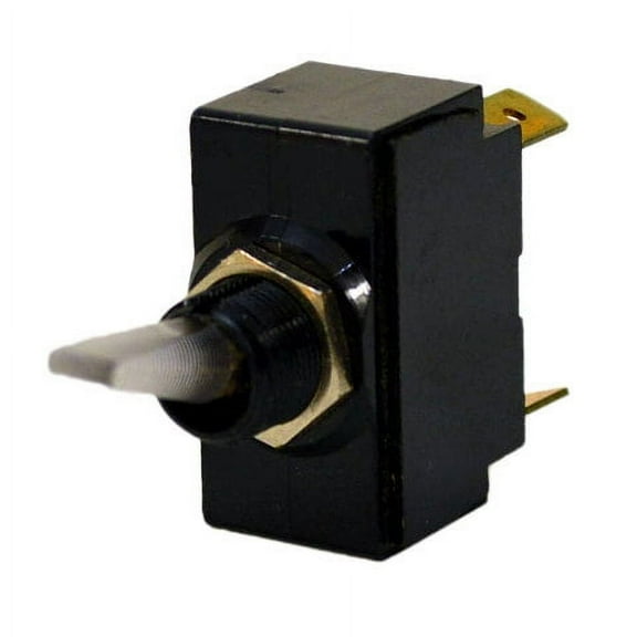 Carling 12V Black Boat Illuminated On/Off Momentary Toggle Switch