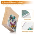 thumbnail image 4 of Qxltty Artistic Butterfly Acrylic Napkin Holder Set of 1 Transparent Dining Table Kitchen Cafeteria Home Decor 4.1x4.9x1.97in, 4 of 9