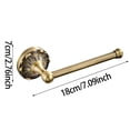 thumbnail image 2 of Antique Gold Towel Ring, Brass Oval Hand Towel Holder Wall Mount, Vintage Decorative Bathroom Accessories with Petal Relief, Towel Storage Hanger Rack for Toilet, 2 of 3