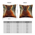 thumbnail image 2 of Fuzoiu Maple Leaf Meditating Chihuahua Print Square Pillow Cover,Hidden Zipper Design,Luxury Square Pillow Case, Throw Pillow,Couch Cushion-26"x26", 2 of 7