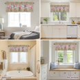 thumbnail image 5 of Curtain Valance for Windows Ocean Coral Starfish Conch Kitchen Curtain Valances Marine Life Linen Valances Window Treatments Short Curtains for Kitchen Living Room Bedroom Home Decor 54x18 Inch, 5 of 9