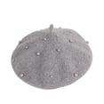 thumbnail image 1 of ZAXARRA Children's Plush Solid Color Cute Beret for Birthday Festival, 1 of 1