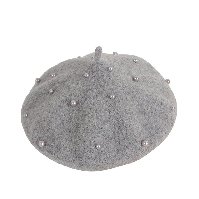 ITFABS Béret Perlé pour Filles, Chapeau Style Princesse Multicolore pour Printemps Automne Hiver