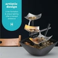 thumbnail image 3 of HoMedics Silver Springs Relaxation Fountain - Small Desktop Zen Waterfall with River Rocks, 3 of 15