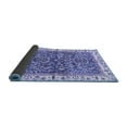 thumbnail image 2 of Ahgly Company Indoor Round Abstract Blue Modern Area Rugs, 8' Round, 2 of 4