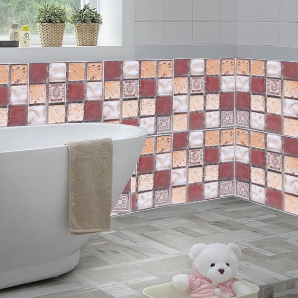 FoLIESEN - Adhesivo Para Azulejos De 20 X 25 Cm | Lámina Autoadhesiva Para Azulejos Para Baño