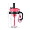 thumbnail image 3 of PpgejGEK Insulated Straw Tumbler with Handle 600ml Leak-Proof Sport Water Bottle with Tea Infuser for Gym Travel Office 8.9x3.7in, 3 of 6