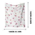 thumbnail image 3 of Skegnu Valentine's Day Series Flannel Blanket Home Office Nap Blanket Living Room Sofa And Winter Flannel Blanket Valentines Day Mother's Day Gifts for Her, 3 of 6