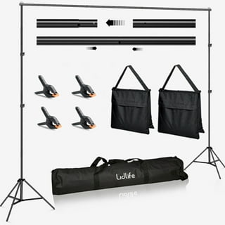 ShowMaven Backdrop Stand, 8x10 ft Adjustable Photo Backdrop Stand Kit,  Heavy Duty Backdrop Stand with Steel Base for Photography, Photo Video  Studio