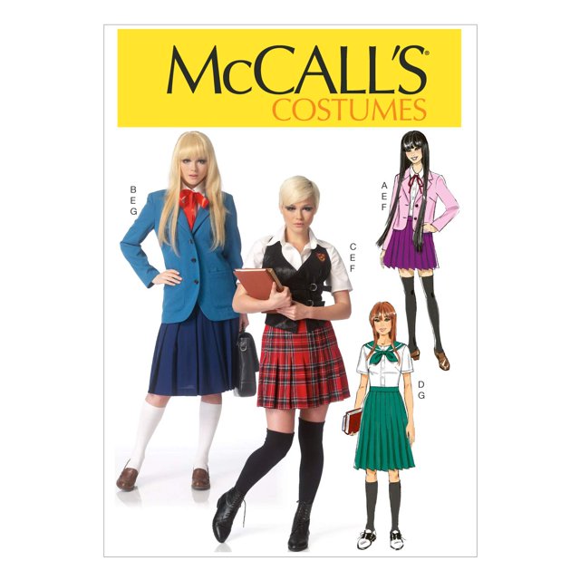 McCall's Pattern M7141 A5 Blazers Chaleco Blusa marinera y falda plisada Tamaño 6-14 (7141)