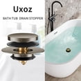 thumbnail image 2 of Tapón de desagüe de bañera Uxoz universal para orificios de 1.5 a 1.72 pulgadas, 2 of 7