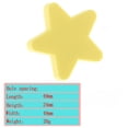 thumbnail image 2 of 5pcs Manija Moderna Simple del Guardarropa Perfecl Anticolisión de Cartulina Star_S Amarillo, 2 of 6